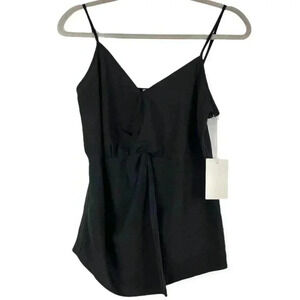 Chelsea 28, strappy wrap blouse, black, Medium